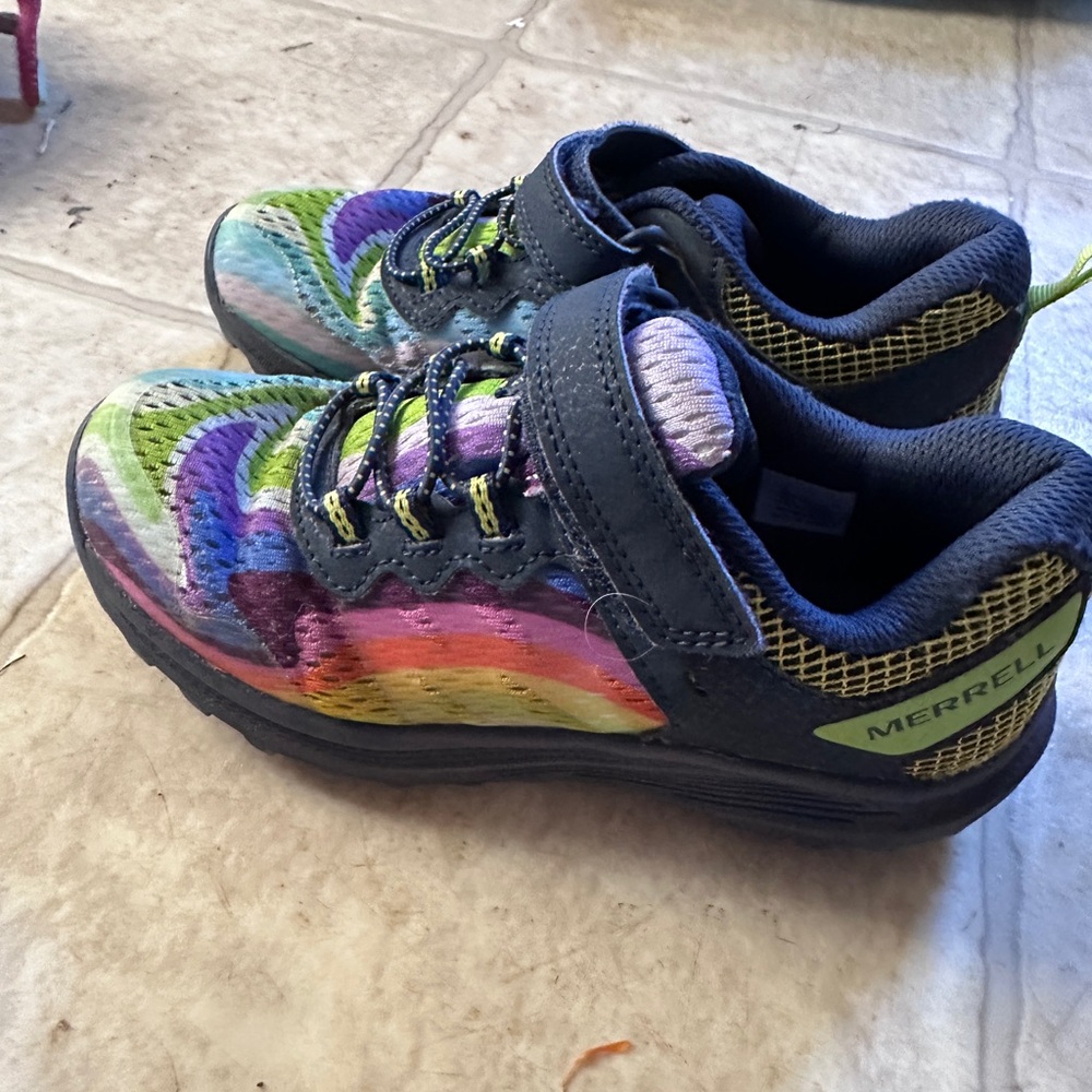 Merrell Kids' Rainbow and Black Sneakers